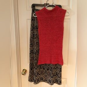 Liz Claiborne 100% Silk Maxi Skirt - size 4